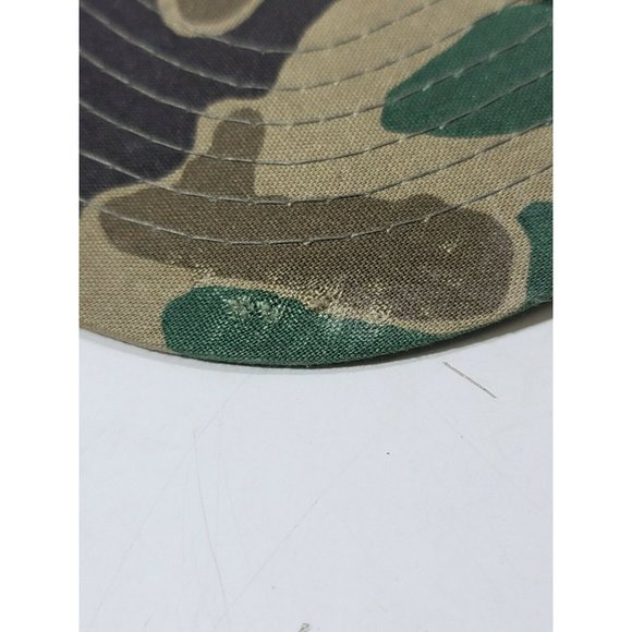 Vtg Young'an Eagle USA AirFreight Embroidered Green Camo Snapback Trucker Hat - Picture 7 of 10